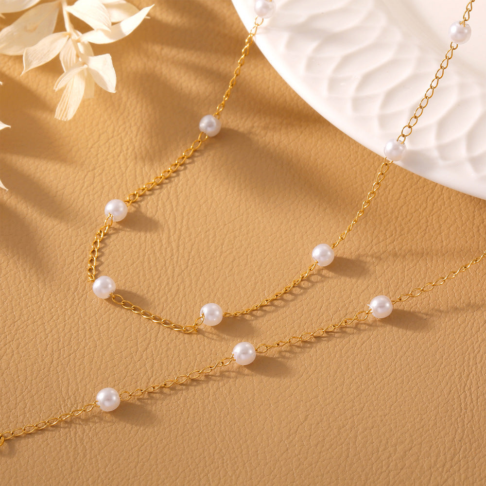 Elegant Minimalist Titanium Steel Jewelry Set