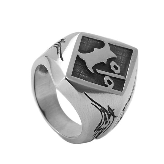 European And American Jewelry Titanium Steel Ring For Men