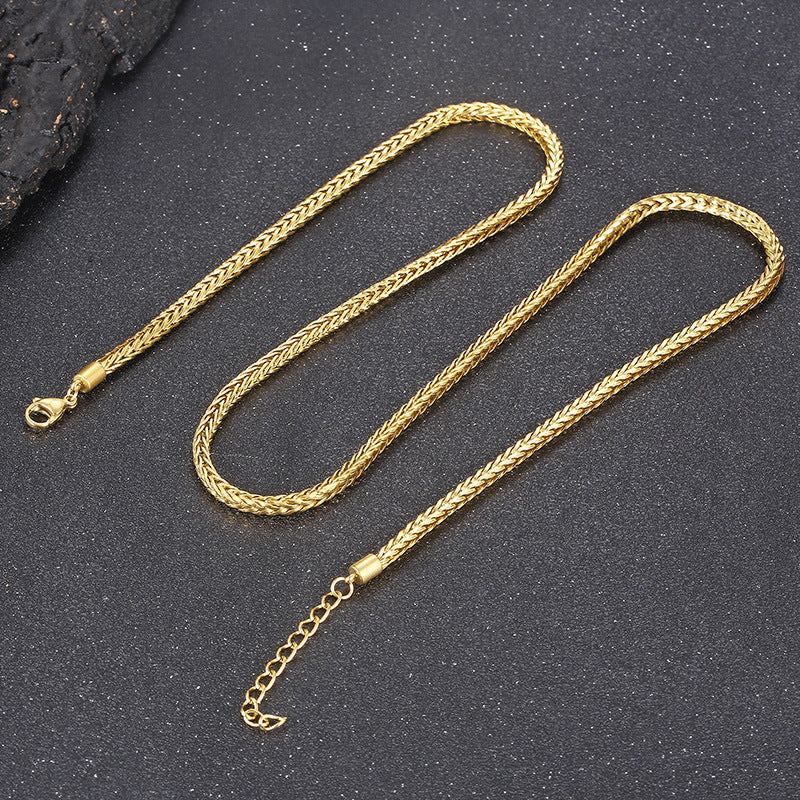 Autumn Product, Korean Version Of Street Shot Positive And Negative Keel Necklace