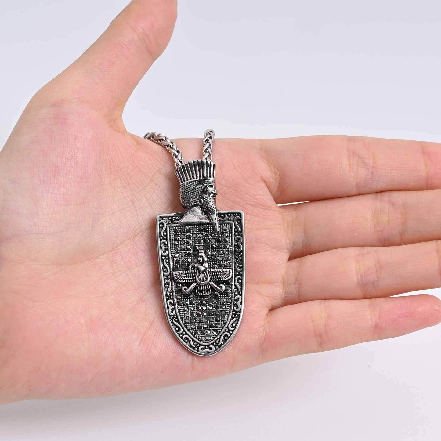 Planderful Personalized Cultural Pendant For Men Gun Metal