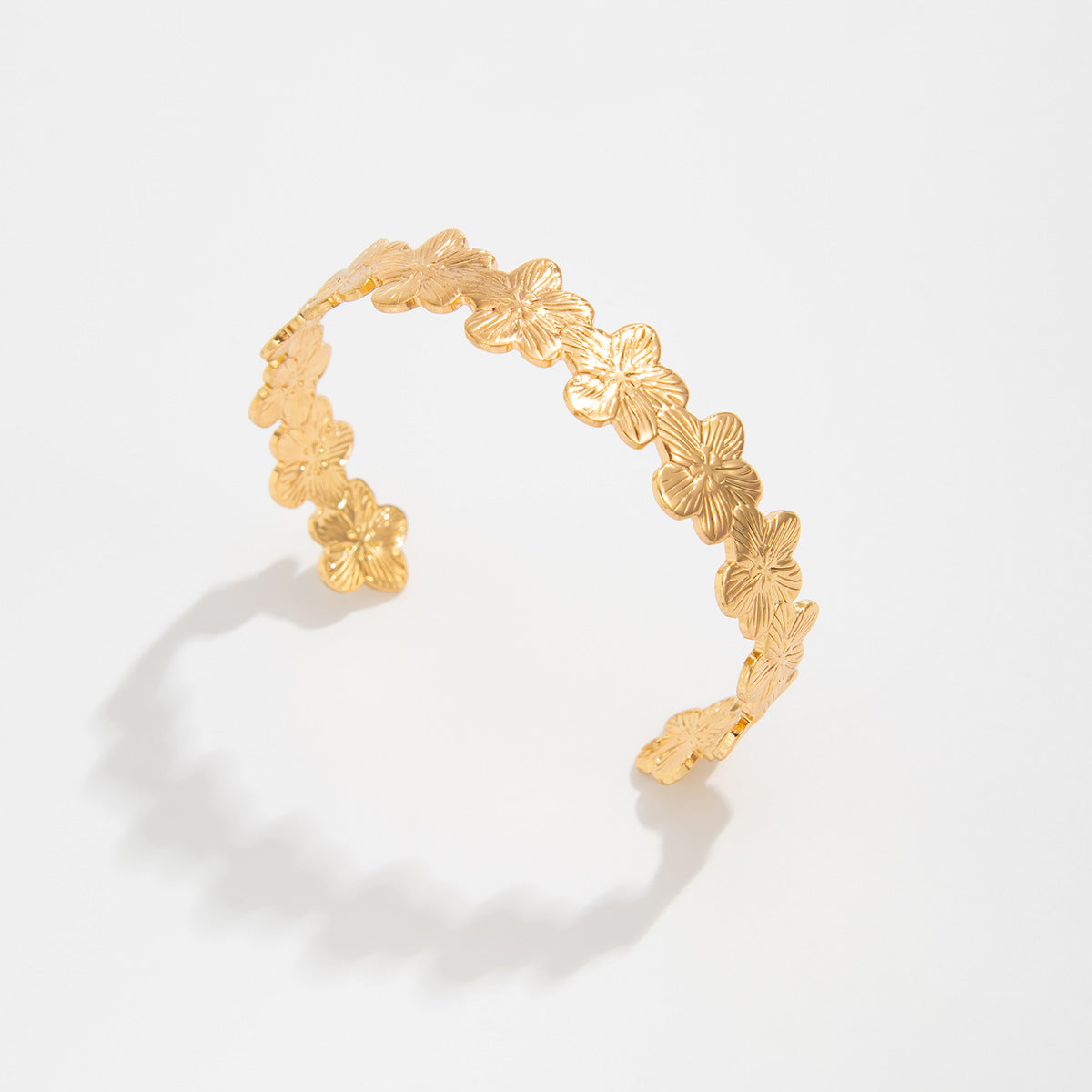 Planderful Vienna Verve Beach Ocean Scallop Opening Bracelet For Women Versatile Flower Jewelry