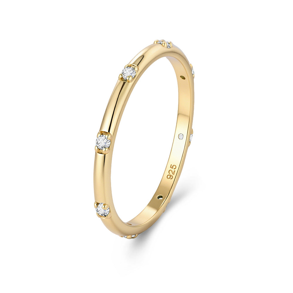 S925 Sterling Silver Zircon Ring Style Zircon Ring