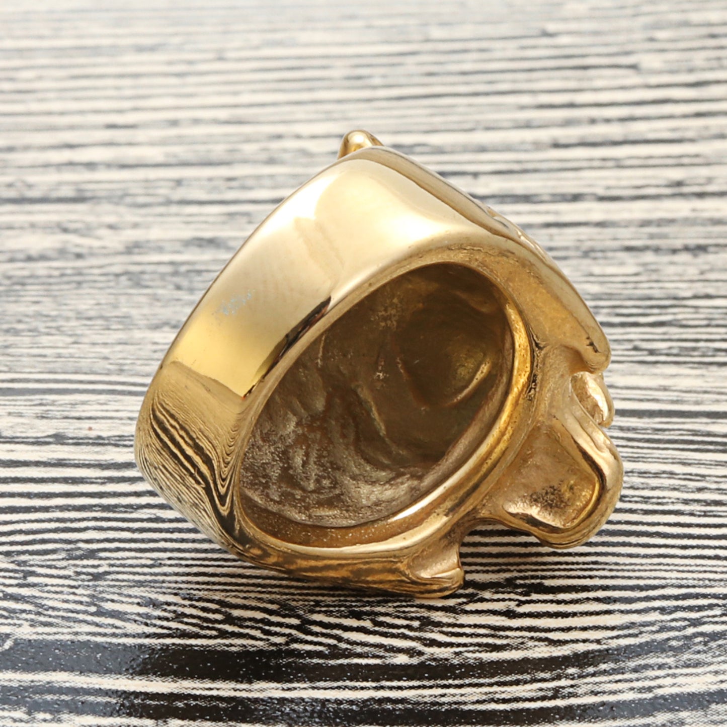 Punk-Inspired Titanium Steel Tiger Ring for Men - Retro Animal Design in Stainless Steel