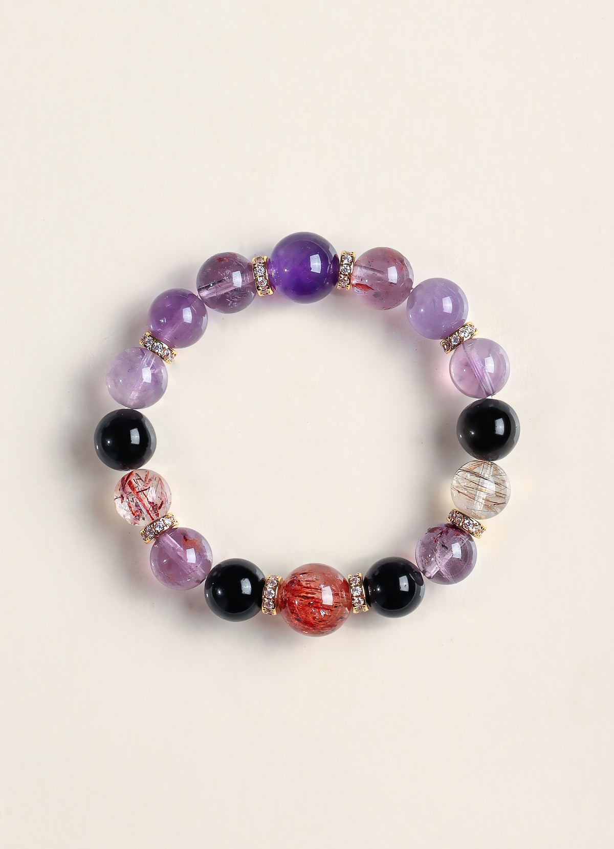 Amethyst Citrine Multigem Bracelet