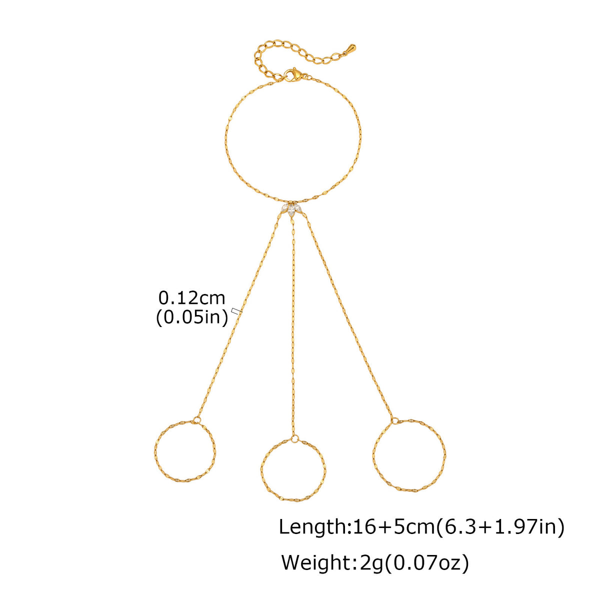 Zircon Stainless Steel Ring for Women