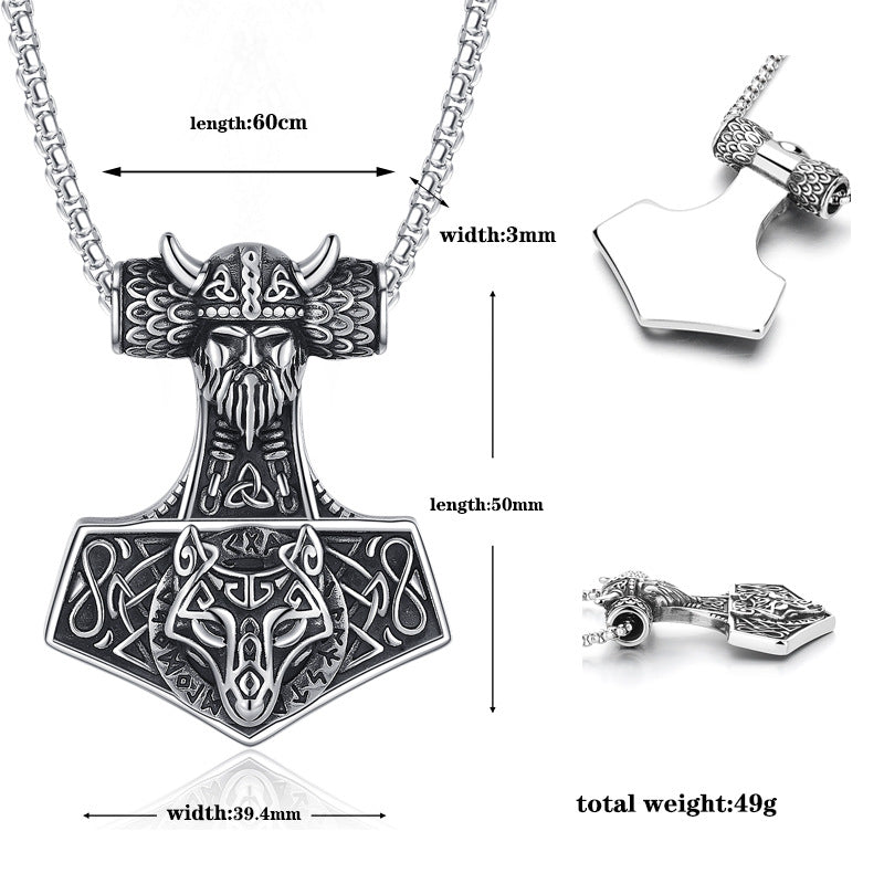 Steel Necklace – Vintage Viking Anchor