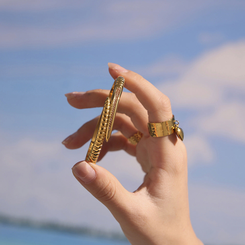 Planderful Everyday Genie Zircon Opening Bracelet Women