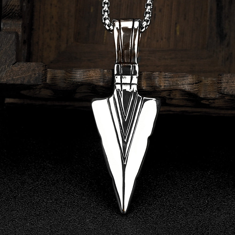 European And American Versatile Titanium Steel Pendant Necklace For Men