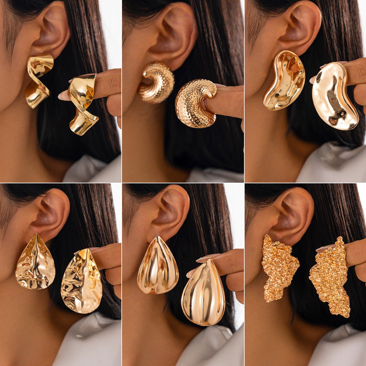 Planderful Vienna Verve Earrings – Creative Irregular Geometric Design