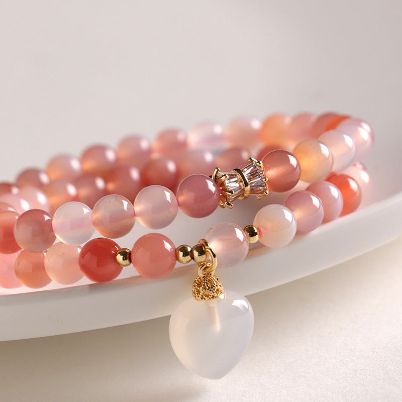 Planderful Fortune's Favor Bracelet – Elegant Agate Love Beads