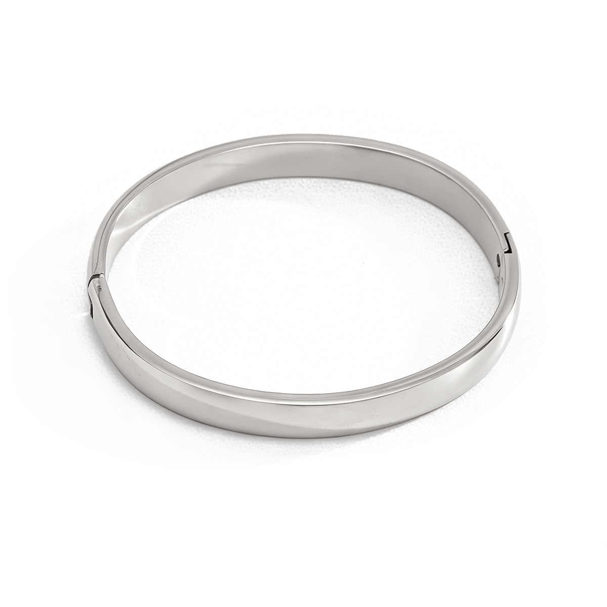 Planderful Vienna Verve Stainless Steel Open Ring Bracelet for Women Personalized Initials and Versatile Buckle