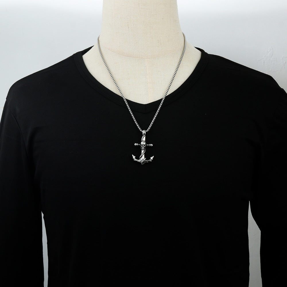 European And American Stainless Steel Boat Anchor Pendant