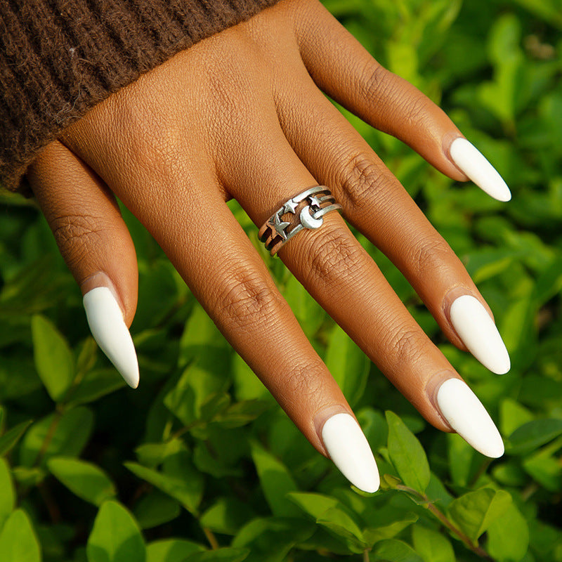 Vienna Verve Star Moon Ring: Exquisite Wholesale Jewelry Piece