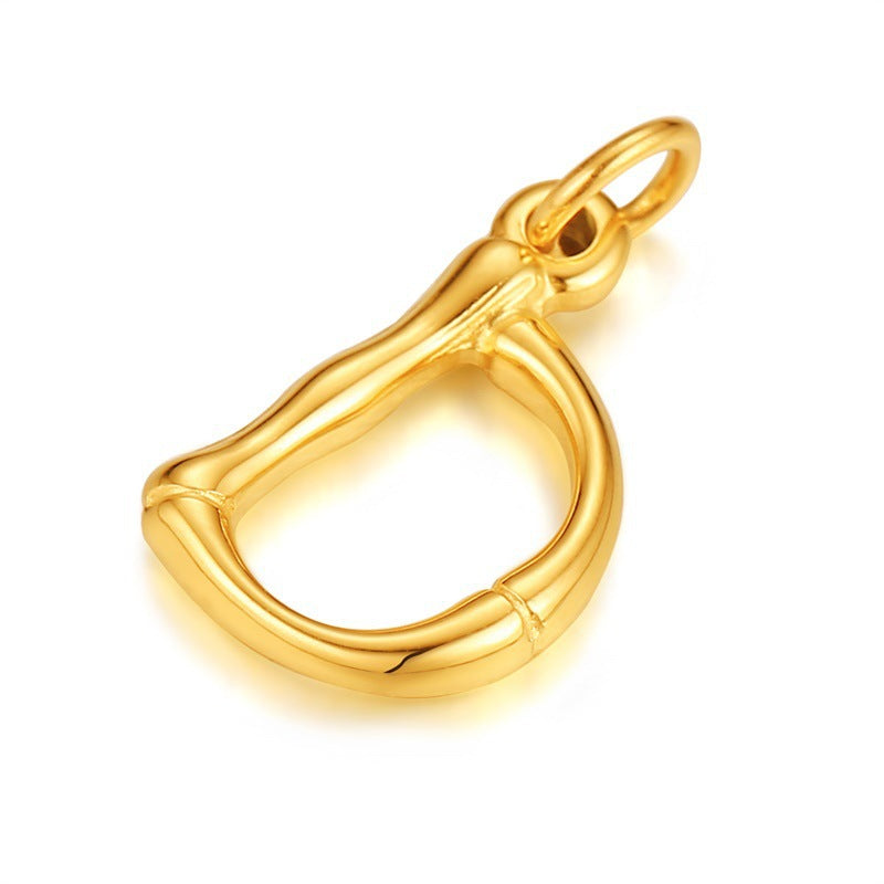 Cross-Border Popular Titanium Steel Letter Necklace Fashion