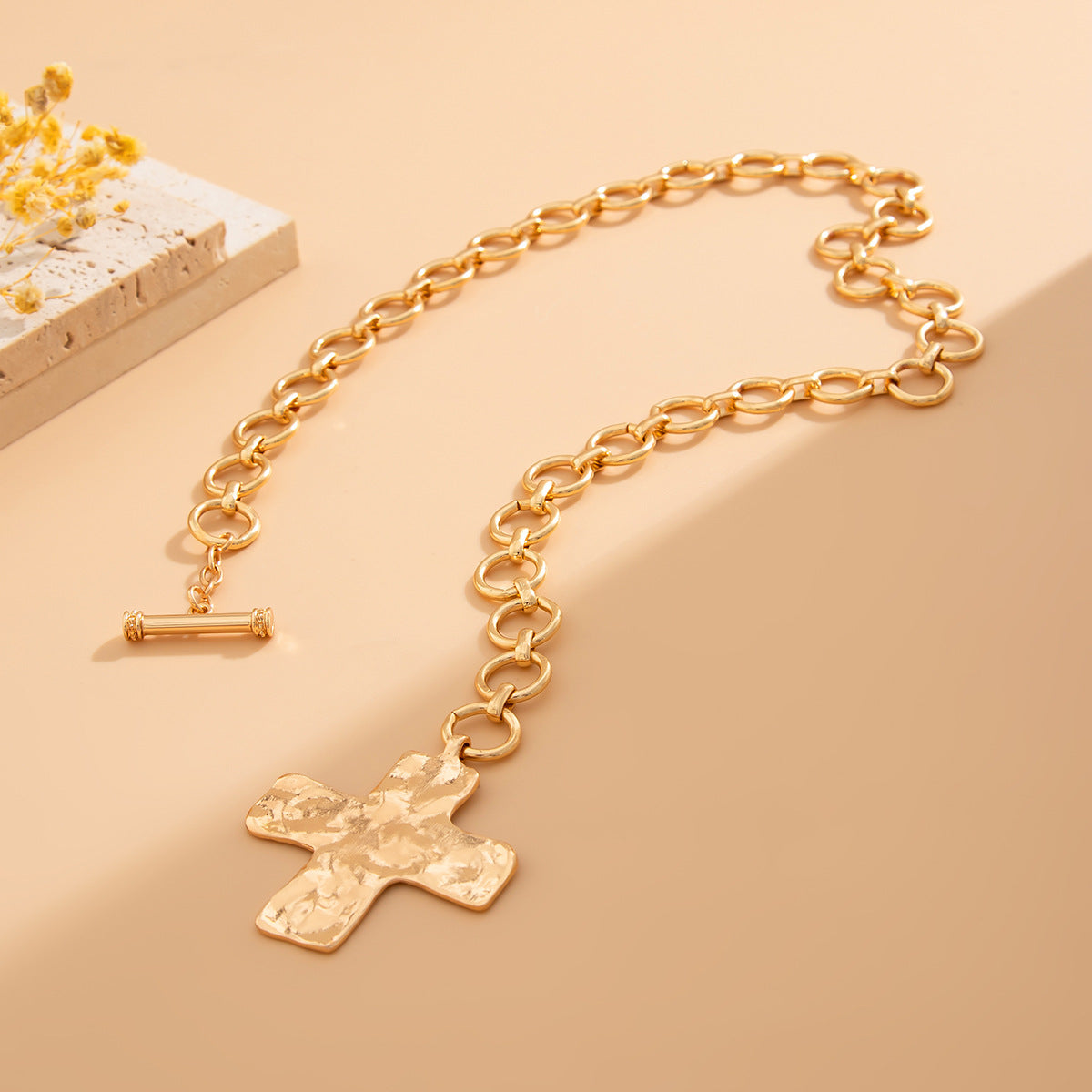 Punk Cross Toggle Necklace Collection