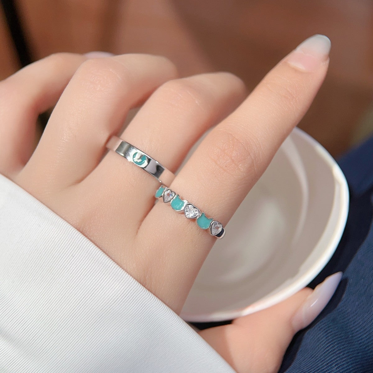 Cat Diary S925 Sterling Silver Ring