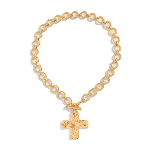 Punk Cross Toggle Necklace Collection