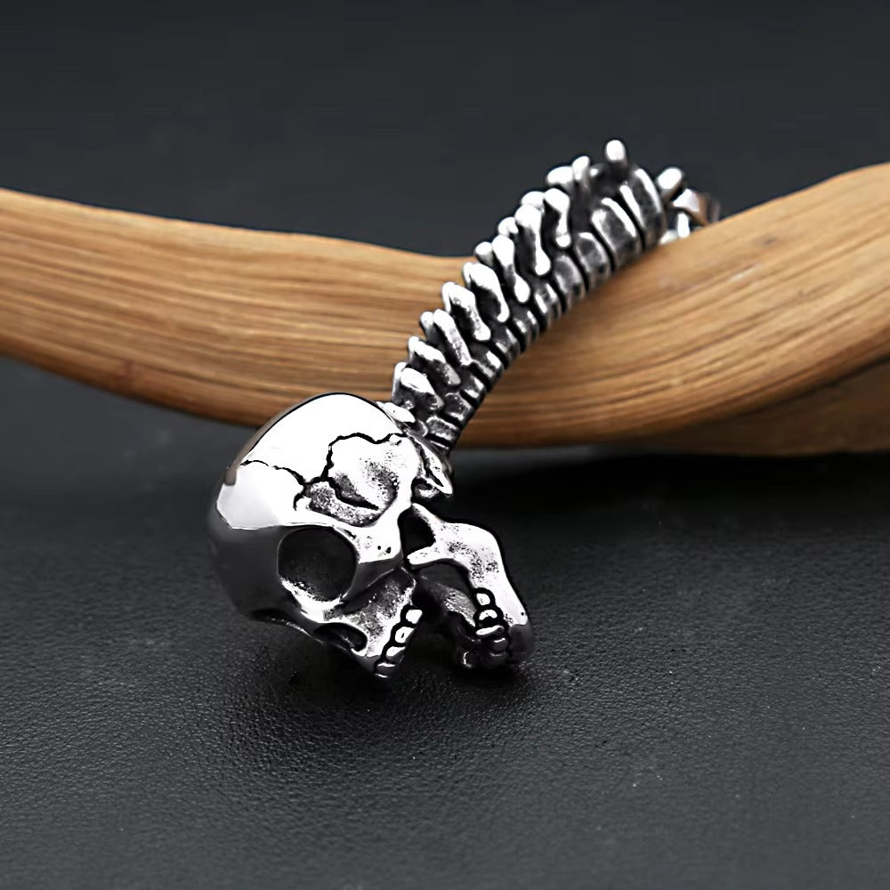 Punk Skull Stainless Steel Men's Ring