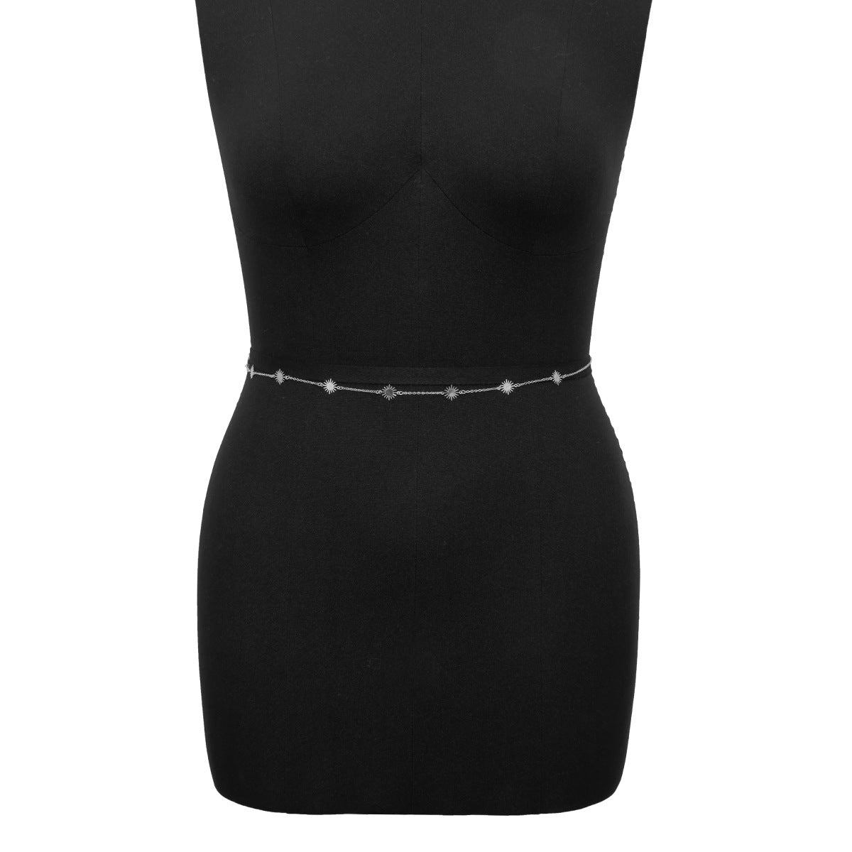 European and American Jewelry Collection: Vienna Verve Necklace and Body Chain with Alloy Material