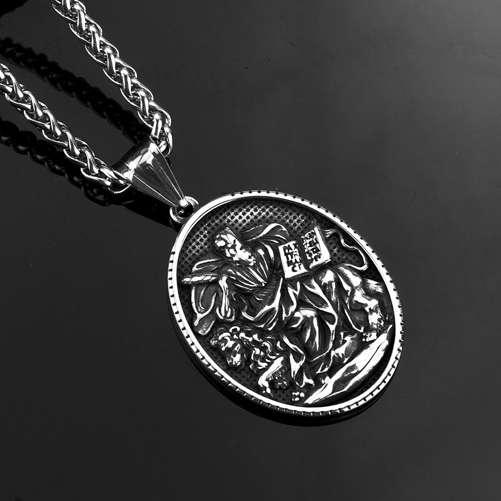 European And American Retro Men's Jewelry Pendant Necklace