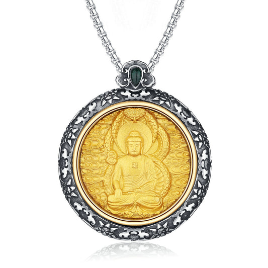 Steel Necklace – Statement Eight Guardians Zodiac Amulet