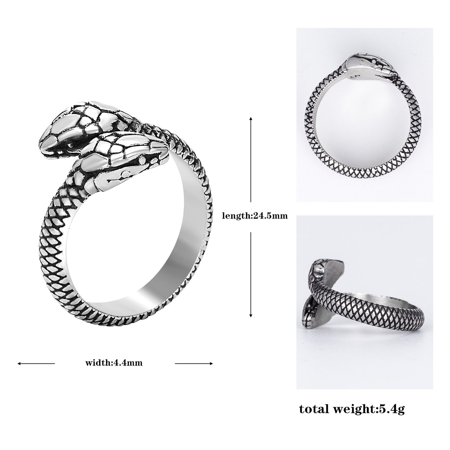 Steel Ring – Vintage Snake Ring