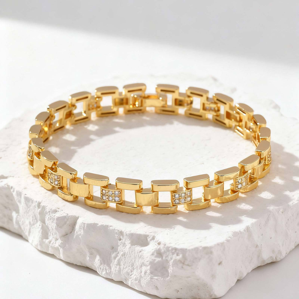 Zircon Minimalist Copper Bracelet