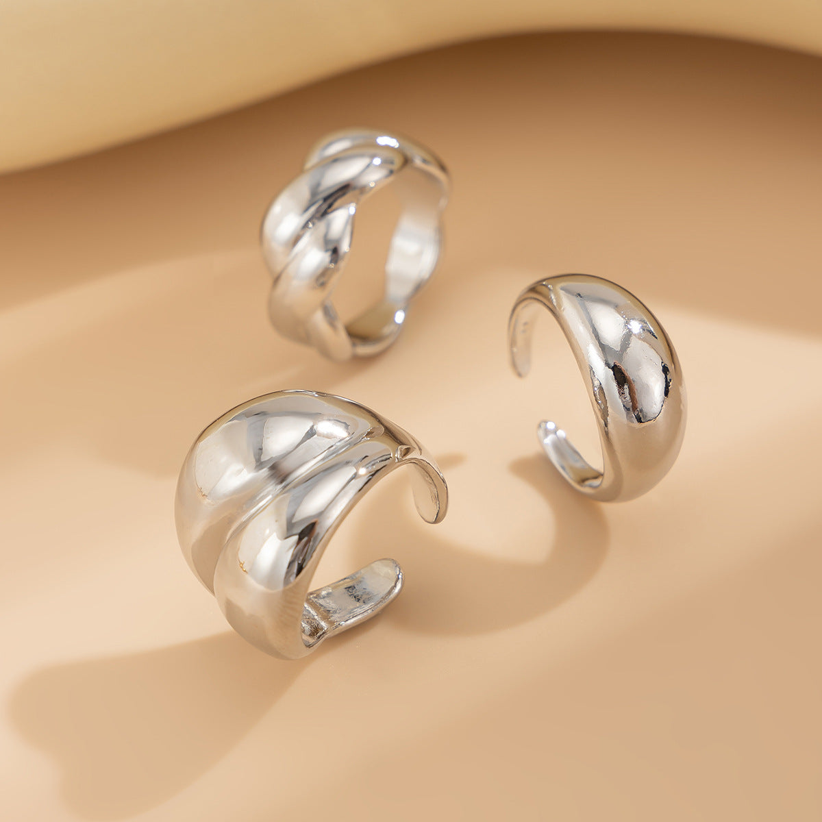 Planderful Vienna Verve Ring Set – Exaggerated Baroque Design