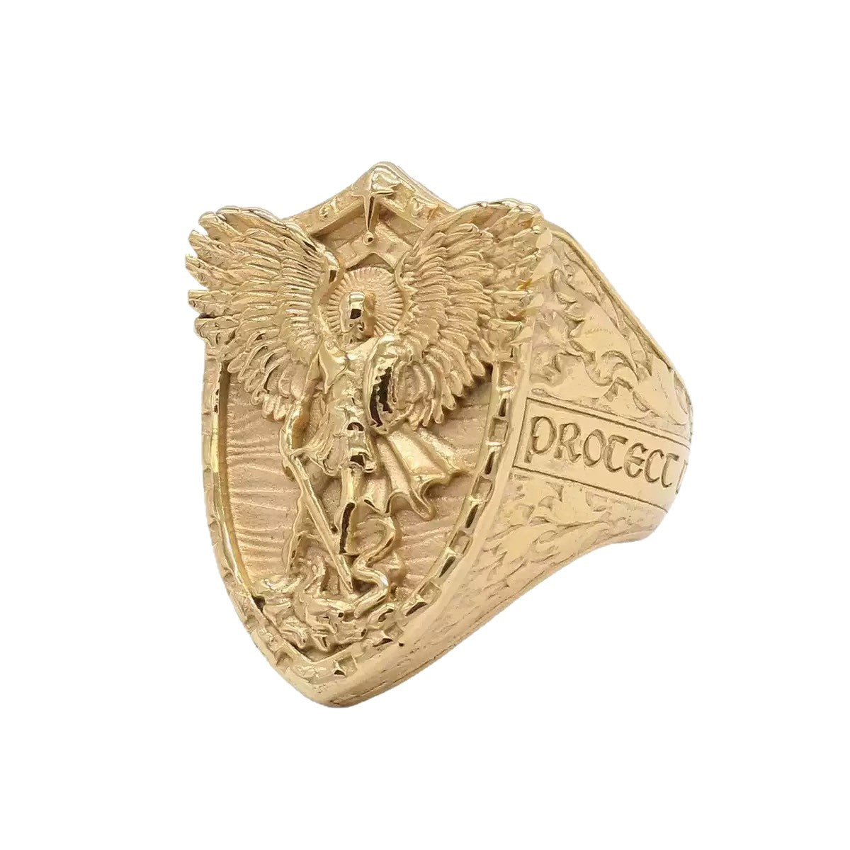 Planderful Everyday Genie Titanium Steel Wings Ring For Men Durable Vintage God Of War Hip Hop Accessory