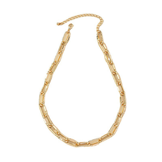 Punk Chic Clavicle Chain Necklace with Cold Style Touch - High-End Jewelry