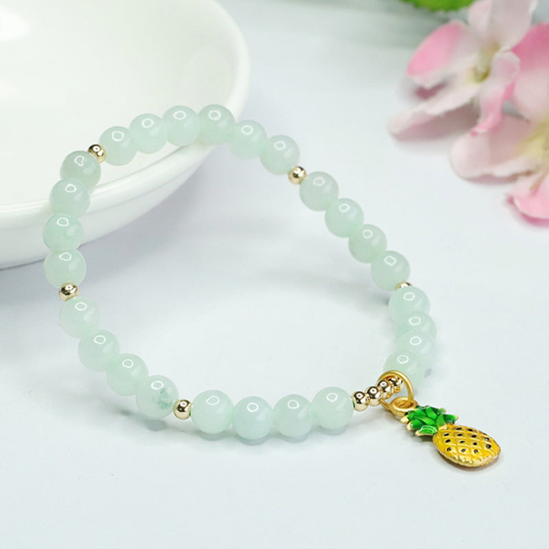 Jadeite Round Bead Style 5 Bracelet