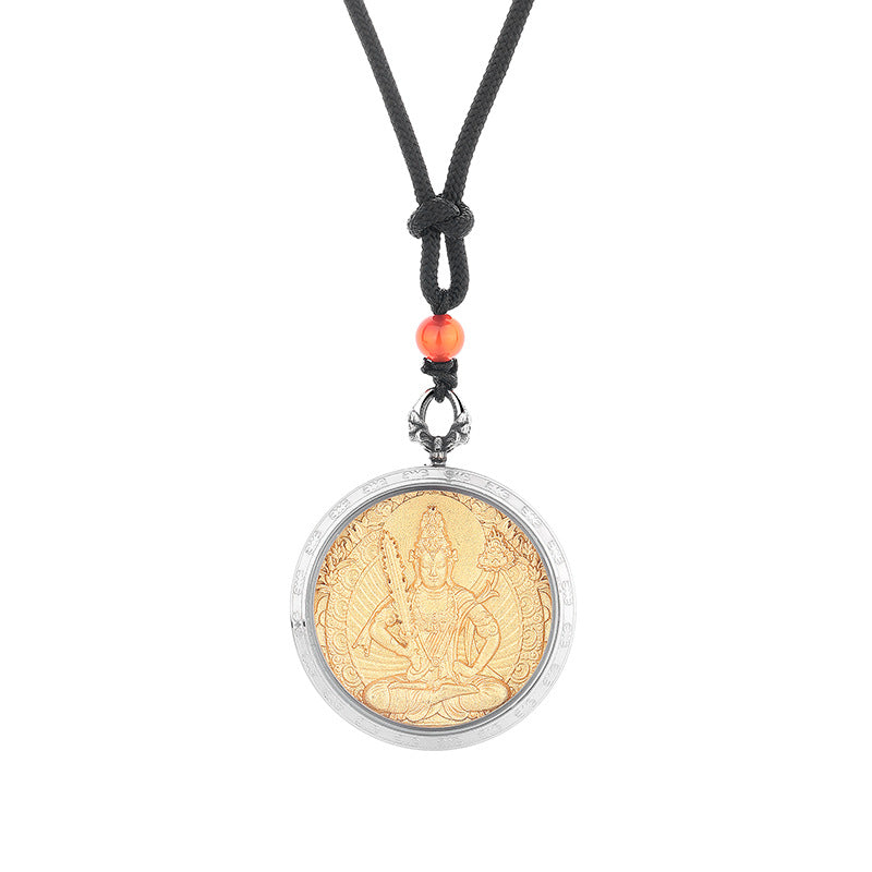 Steel Necklace – Elegant Everyday Buddha Gift