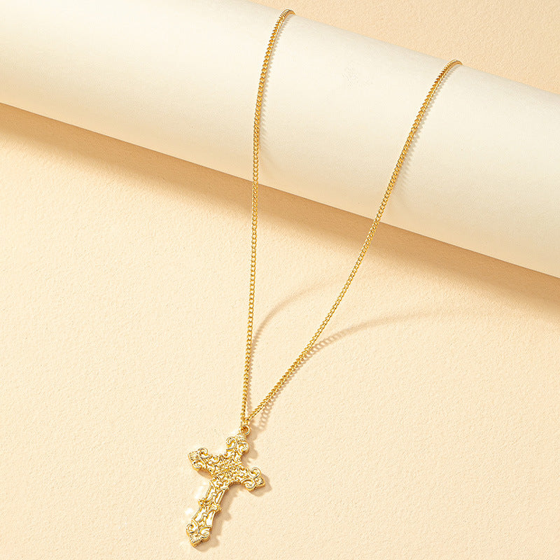 European American Fashion Cross Pendant Necklace - Vienna Verve Collection