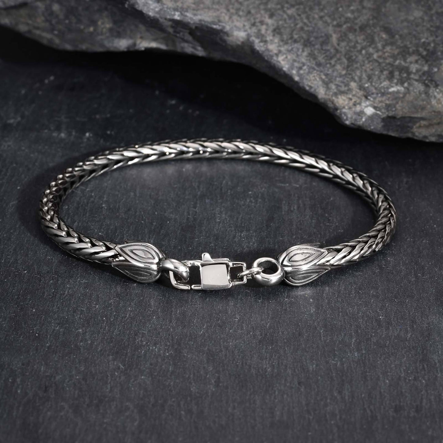Planderful Men Stainless Steel Hip Hop Bracelet Durable