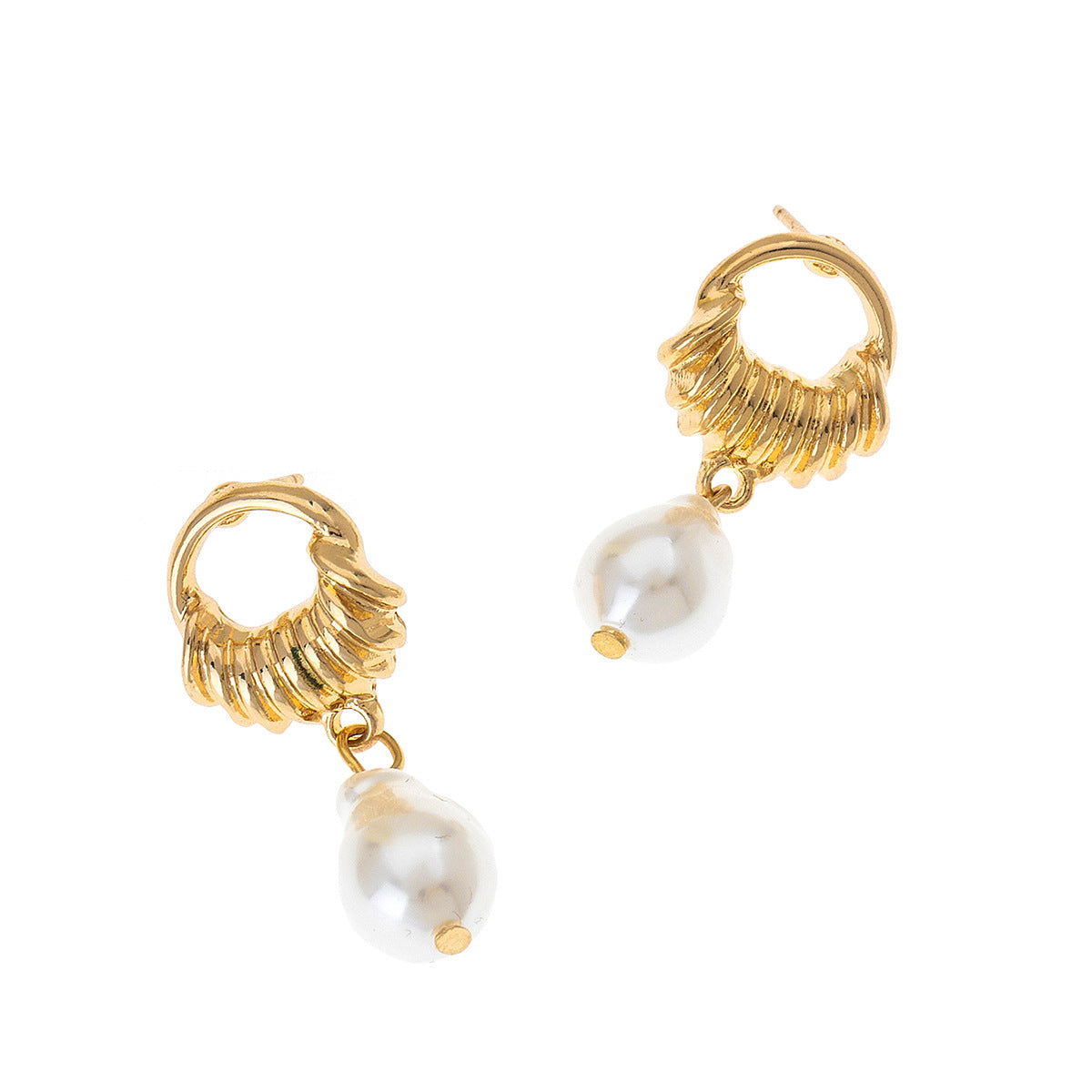 Planderful Vienna Verve Earrings – Elegant Baroque Pearl Design