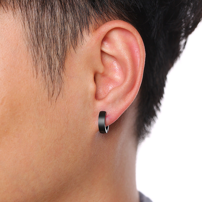 Modern Stainless Steel Earring — Single