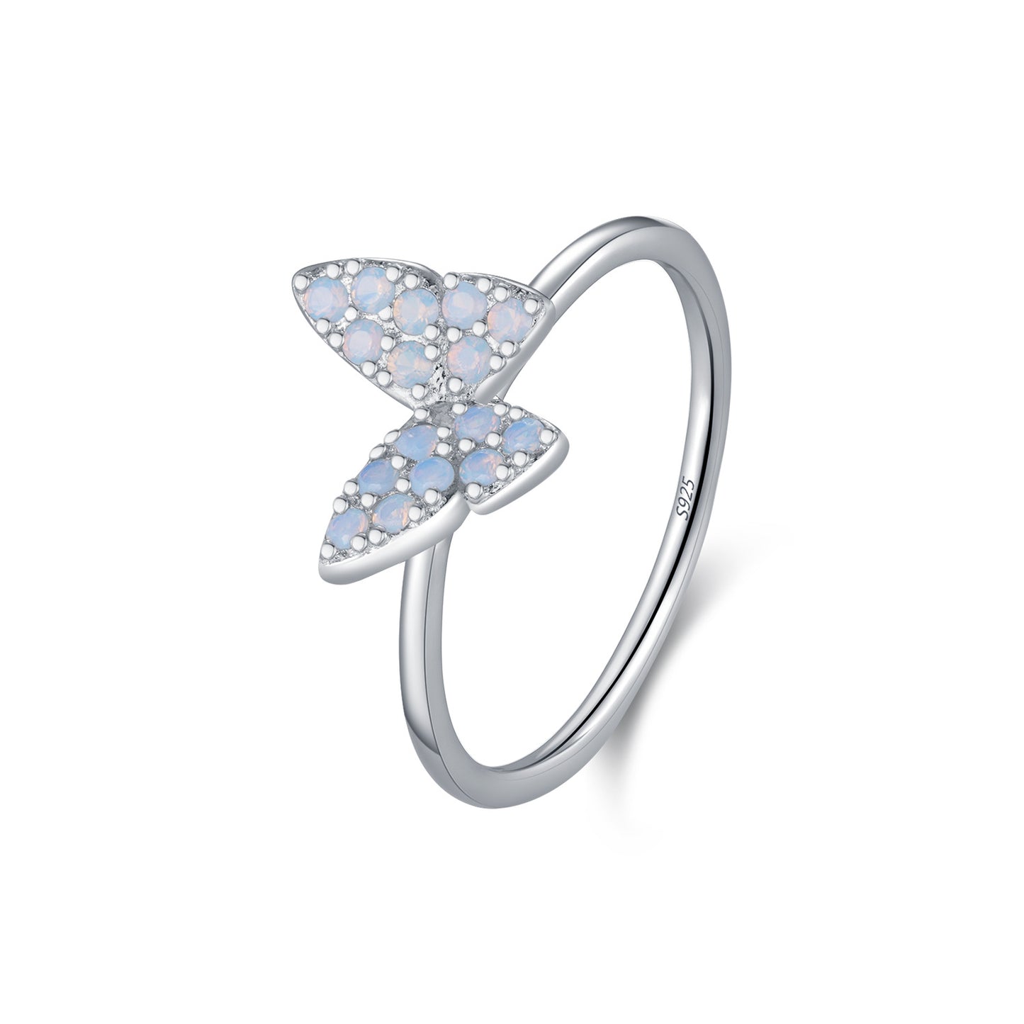 Planderful Everyday Genie Ring – Elegant Butterfly Design with Opal Accent