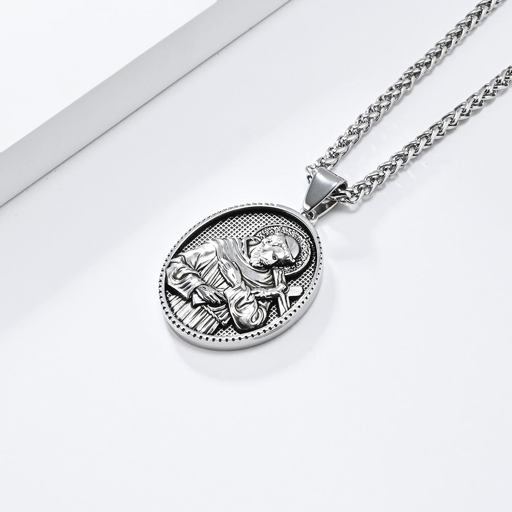 European And American Virgin Mary Pendant For Men Gifts