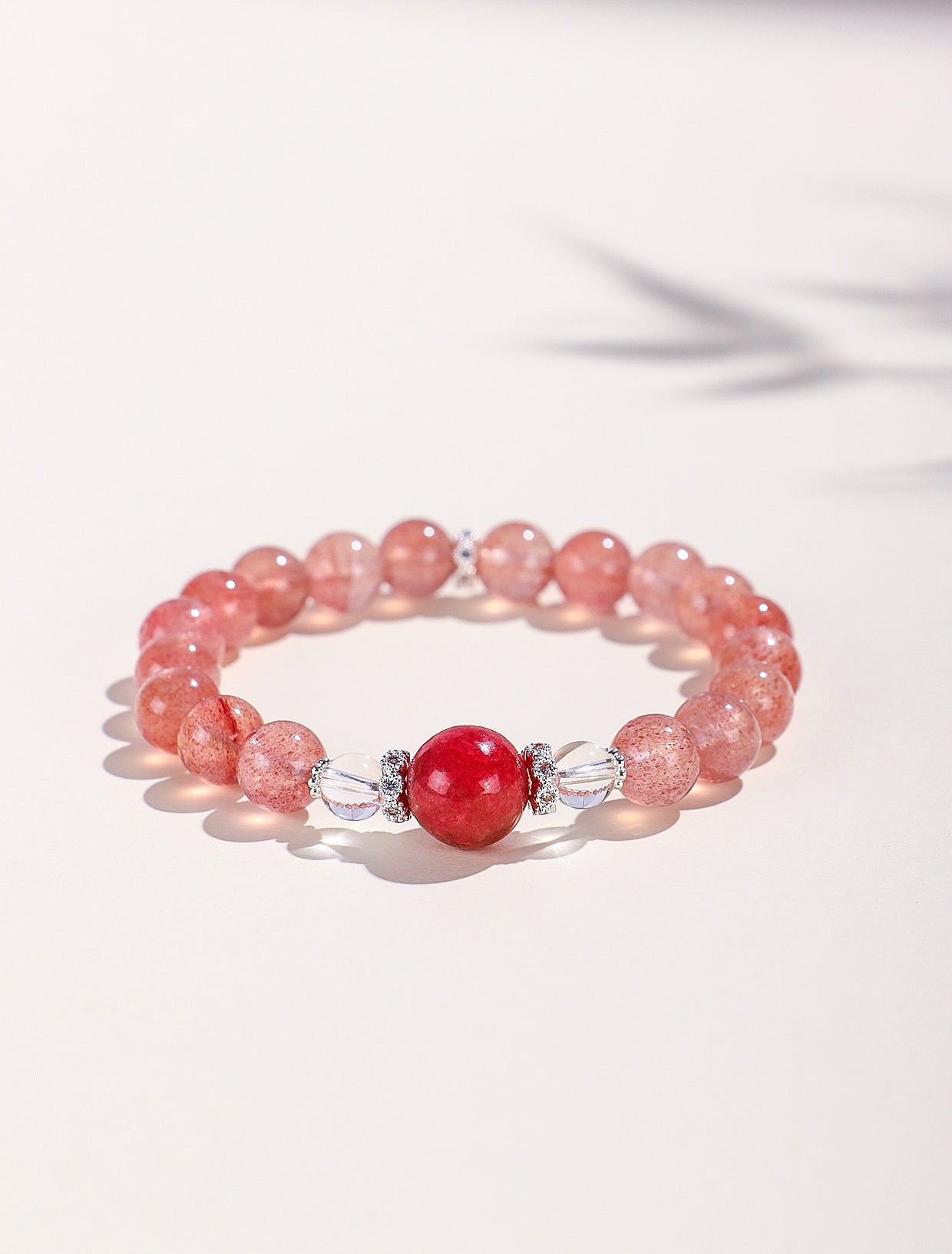 Planderful Fortune's Favor Bracelet – Fresh and Sweet Rose Stone Design