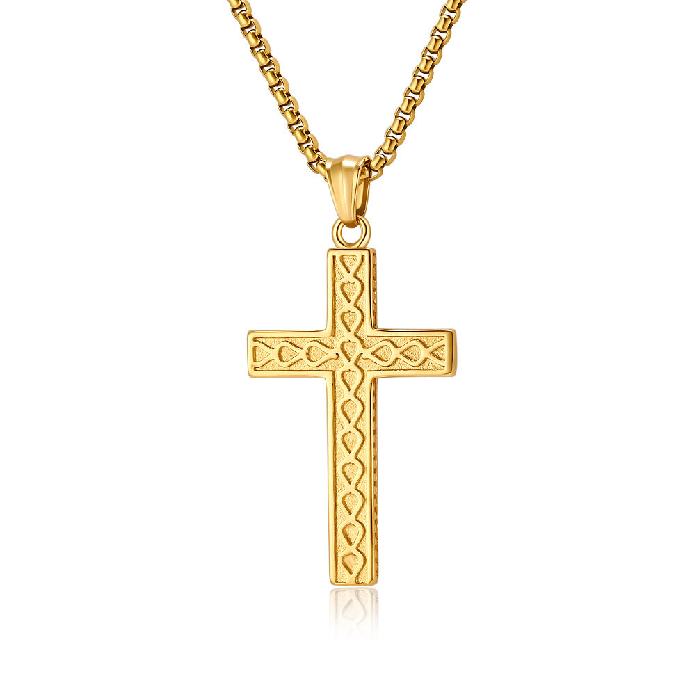 Timeless Titanium Steel Cross Necklace for Every Occasion