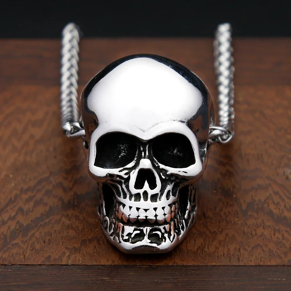 Punk Skull Stainless Steel Men's Pendant Necklace