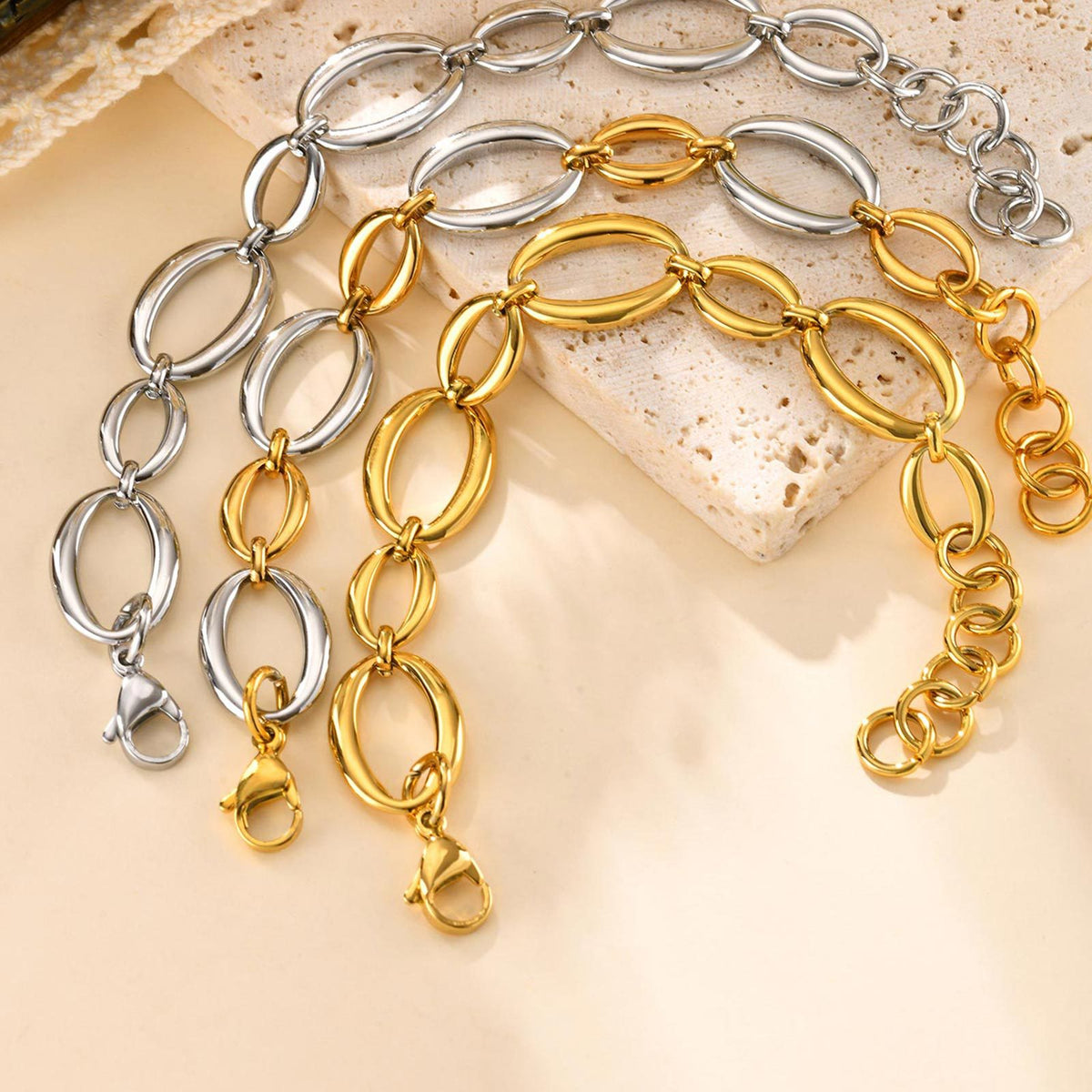 Simple And Stainless Steel Bracelet Unisex