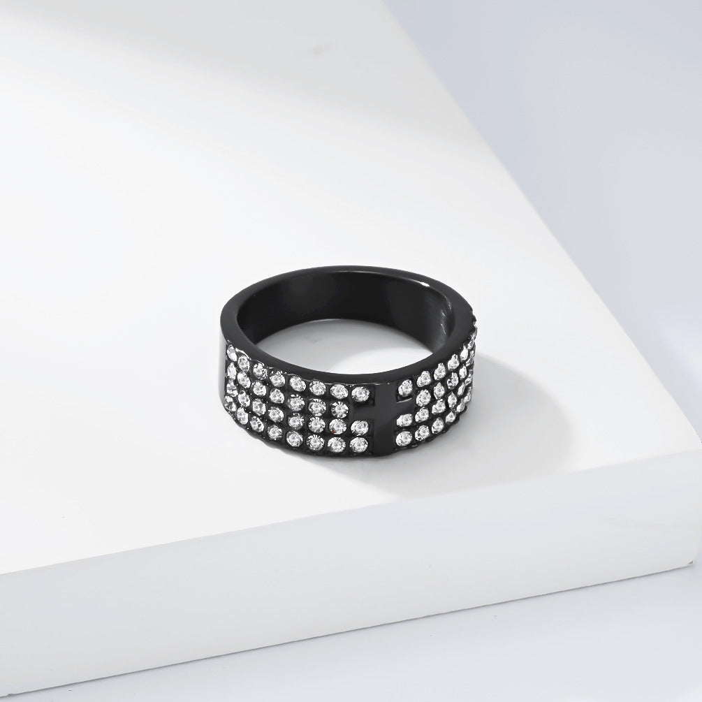 Punk Cross Stainless Steel Men's Ring