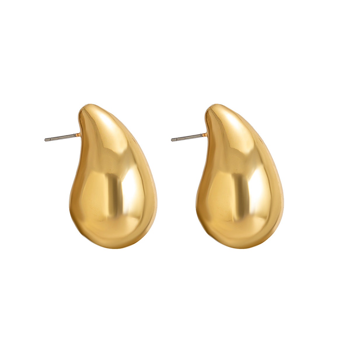 Exaggerated Ins Party Drop Smooth Necklace with Large Teardrop Comma – Cross-border Jewelry Inspired by Europe and The United States