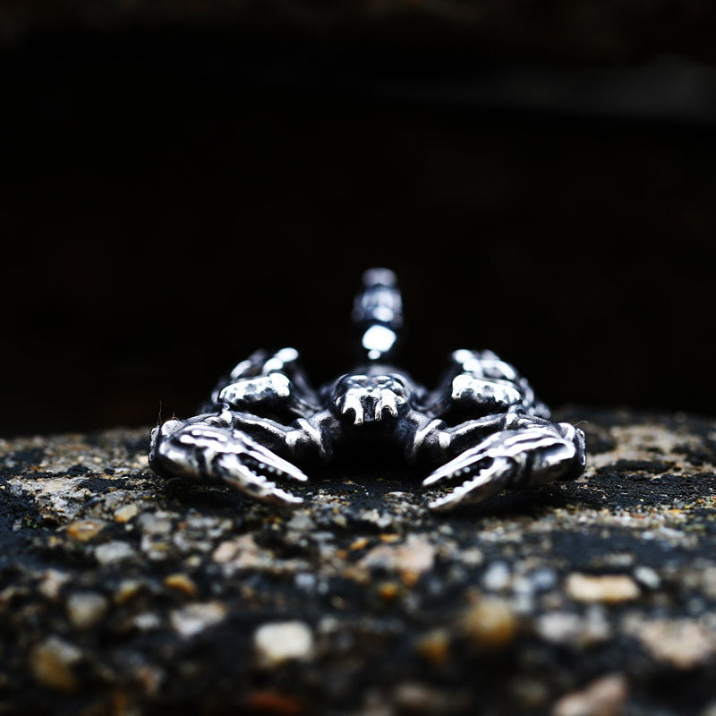 Bold Scorpio Titanium Steel Pendant for Men – Personalized Retro Jewelry