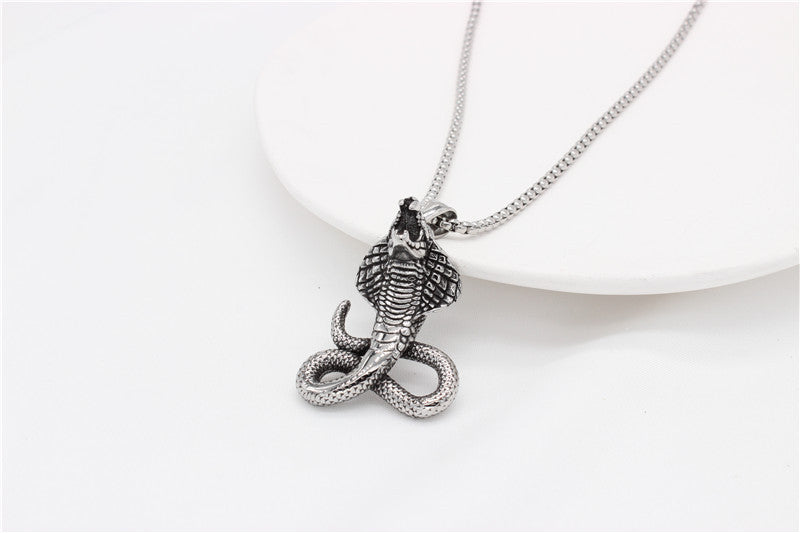 Cobra King Titanium Pendant For Men And Women Retro Hip Hop Statement By Planderful