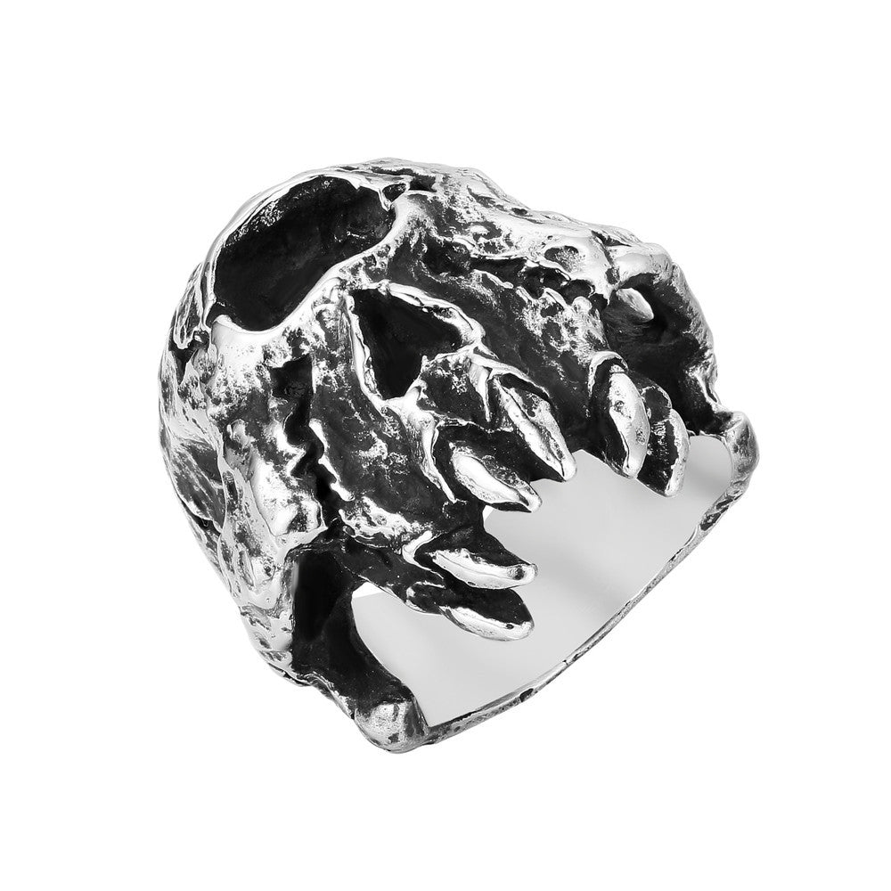 Animal Fang Skull Titanium Steel Ring