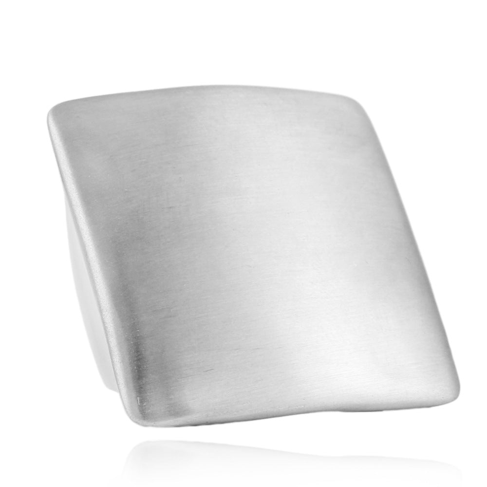 Unisex Titanium Steel Square Trendy Versatile Ring for Men and Women