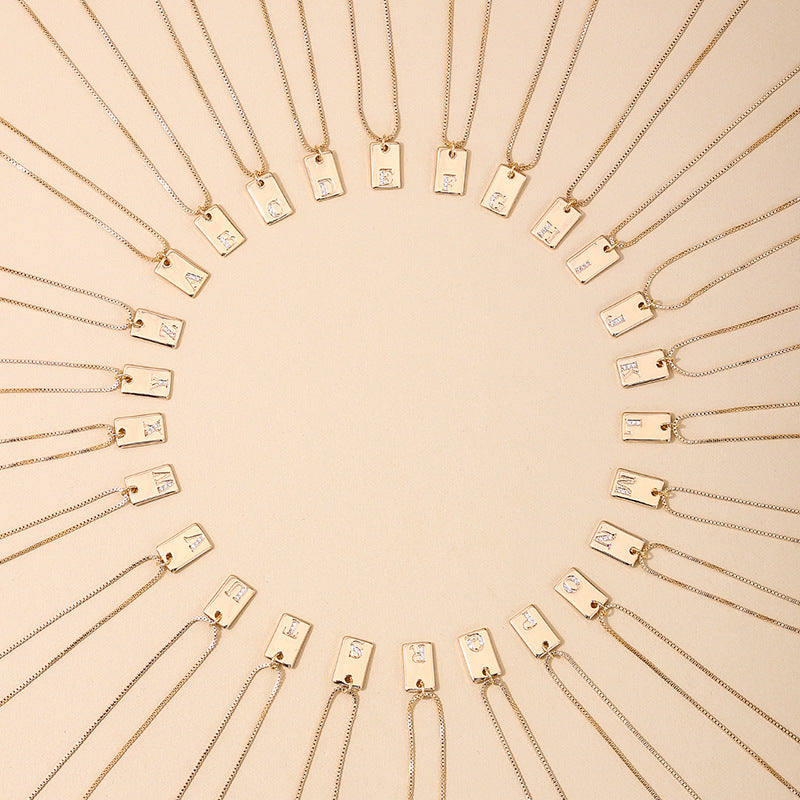 Summer Glow Square Pendant Necklace for Women - Elegant Metal Jewelry Piece from Planderful's Vienna Verve Collection