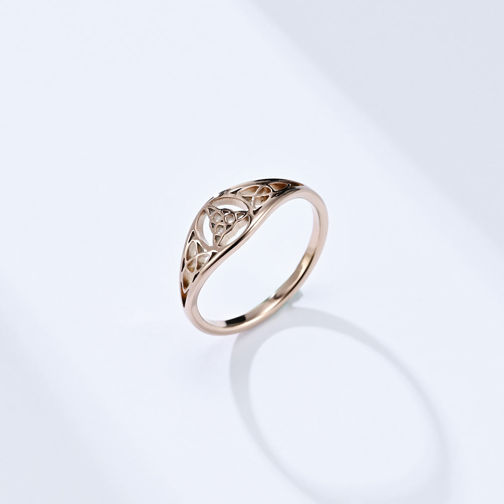Steel Ring – Elegant Nordic Viking Knot Ring